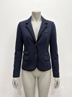 Gap Academy Blazer Navy Black Trim Sz 4  #academyblazer #navyblazer #preppy